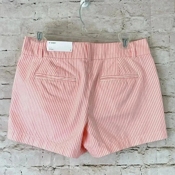 NWT Women's LOFT Outlet Coral Striped Shorts Sz 0 - Picture 7 of 7